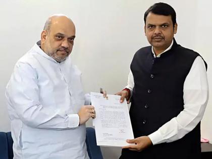 Chief Minister met Amit Shah in Delhi to help farmers | ओल्या दुष्काळासंदर्भात फडणवीसांची गृहमंत्री अमित शहा यांच्याशी चर्चा