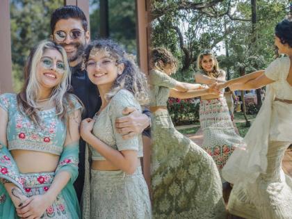 farhan akhtar dances with daughters shakya and akira on their wedding | वडिलांच्या लग्नात थिरकल्या फरहानच्या लेकी; पाहा शिबानी-फरहानच्या लग्नाचे Inside photos