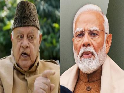 farooq abdullah says we had acceded to gandhiji india and not pm narendra modi, lok sabha elections 2024 | "आम्ही गांधींचा भारत स्वीकारला होता, मोदींचा भारत नाही", फारुख अब्दुल्लांचा भाजपावर हल्लाबोल