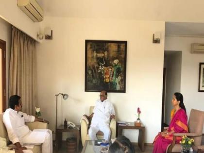 Sharad Pawar meet Harshavardhana Patil for Supriya Sule votting | सुप्रिया सुळें'साठी शरद पवारांचीही हर्षवर्धन पाटील यांना साद 