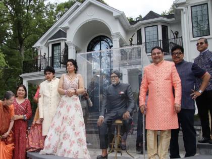 indian american family installs statue of amitabh bachchan at home costs 60 lakhs | PHOTOS : असाही जबरा फॅन! त्याने चक्क घरासमोर उभारला अमिताभ बच्चन यांचा पुतळा, इतका केला खर्च