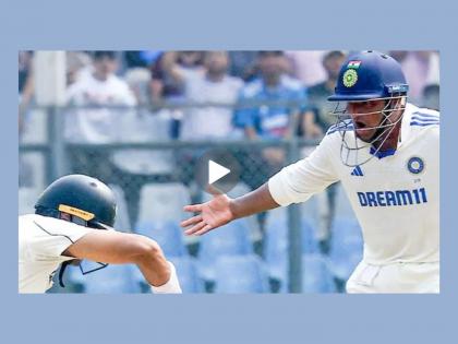 IND vs NZ 3rd Test Sarfaraz Khan's Fiery Send-Off To Rachin Ravindra After Sundar Cleans Him Up With A Peach Watch Video | "तू तो गया"! सिली पॉइंटवर Sarfaraz Khan चं रचिन विरुद्ध 'स्लेजिंग'; व्हिडिओ व्हायरल