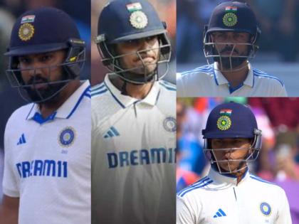 India vs New Zealand, 3rd Test Day 3 Ajaz Patel Fire Rohit Sharma Shubman Gill Virat Kohli Yashasvi Jaiswal Sarfaraz Khan Flop Show | IND vs NZ : वानखेडेवर Ajaz Patel ची हवा! रोहित, विराट, गिल, यशस्वी अन् सर्फराजचा 'फुसका बार'