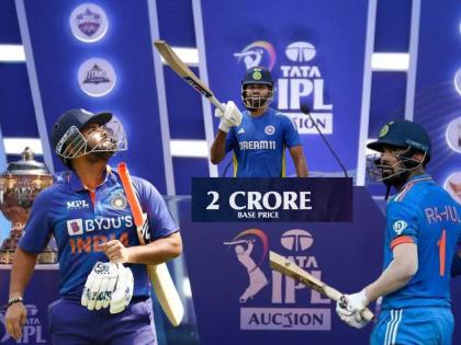 IPL 2025 Mega Auction Shreyas Iyer KL Rahul Rishabh Pant Mitchell Starc Check Who Are The Players At Highest Base Price Of INR 2 Crore List | फक्त २ 'परदेशी'; पंत, KL राहुल अन् श्रेयससह लिलावात सर्वाधिक मूळ किंमतीसह नाव नोंदणी करणारे खेळाडू