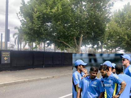 Team India Adds Mystery To BGT Preparations By Covering Practice Nets in Perth | IND vs AUS : पर्थ स्टेडियम 'लॉकडाउन'; इथं टीम इंडियानं लावलाय सीक्रेट ट्रेनिंग कॅम्प