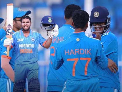 India beat Japan by 211 runs in Under-19 Asia Cup Knwo Semi Final Scenario For Young Team India | INDU19 vs JPNU19 : भारतीय संघानं २११ धावांनी जिंकला सामना; जाणून घ्या सेमीचं समीकरण