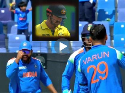 IND vs AUS 1st Semi Final Varun Chakravarthy Has Big Wicket Of Travis Head After Miss Chance Of First Ball Catch Drop | 'जानी दुश्मन'चा पहिल्या बॉलवर कॅच सुटला, मग तो तापला; पण वरुण चक्रवर्तीच्या 'चक्रव्यूहात' फसला!