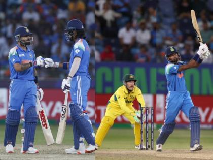 ICC Champions Trophy 2025 IND vs AUS 1st Semi Final Virat Kohli Master Class Show KL Rahul Hardik Pandya Finishing Touch India Defeats Australia Enters Final In Dubai | कांगारुंचा हिशोब चुकता! भारताची फायनलमध्ये दणक्यात एन्ट्री, पाकला बसला '४४० व्होल्टचा झटका'