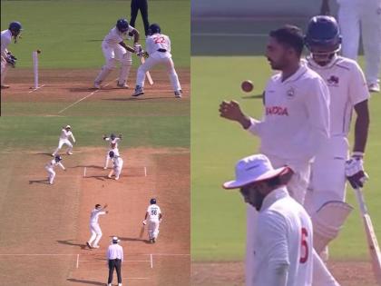 Ranji Trophy Krunal Pandya Lead Baroda won by 84 runs Against Defending champions Mumbai In Opening Round Bhargav Bhatt star of the show | पृथ्वी शॉ,अजिंक्य अन् अय्यरचा फ्लॉप शो; पांड्याच्या संघानं मुंबईला दिला पराभवाचा धक्का!