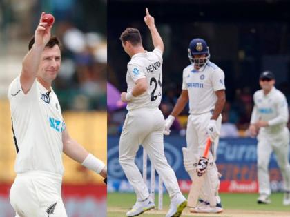 India vs New Zealand 1st Test, Day 2 IND vs NZ: India bowled out for lowest Test total at home by New Zealand | टीम इंडियाचा पहिला डाव अवघ्या ४६ धावांत आटोपला; Matt Henry चा 'पंजा' अन् William ORourke चा 'चौका'