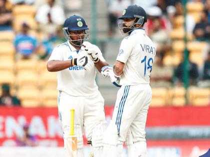 India vs New Zealand, 1st Test Day 3 Stumps India posted 231 Loss Of 3 WicketsSarfaraz Khan on crease Virat Kohli out for 70 off last ball of day | IND vs NZ 1st Test Day 3 Stumps : शेवटच्या चेंडूवर 'विराट' विकेट; सर्फराज 'नॉट आउट', आता...