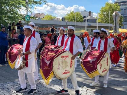 Ganeshotsav of Nagpurkars in Germany with Dhol-Tasha, Lazim | नागपूरकरांचा जर्मनीत ढोल-ताशा, लेझीमसह गणेशोत्सव