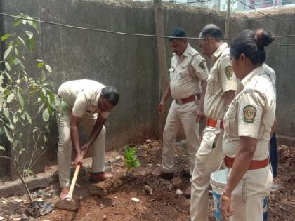 Plantation of fruit trees on behalf of Forest Department in Kalyan Taluk | कल्याण तालुक्यात वनविभागाच्या वतीने फळझाडांचे वृक्षारोपण