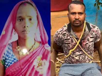 Murdered wife in her sleep, ruthless husband walks around village showing blood-stained ax | थरार: गाढ झोपलेल्या पत्नीचा खून, रक्ताने माखलेली कुऱ्हाड दाखवत निर्दयी पती गावभर फिरला; मग...