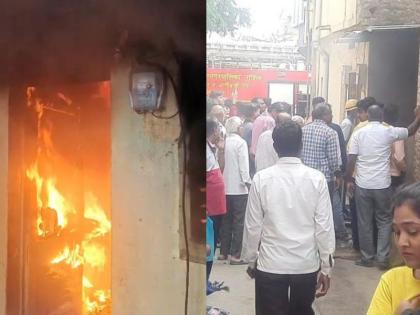 Fire breaks out in Sidkot house in Nashik | नाशिकमध्ये सिडकोत घरात उडाला आगीचा भडका; रहिवासी बाजारात गेलेले असल्याने अनर्थ टळला