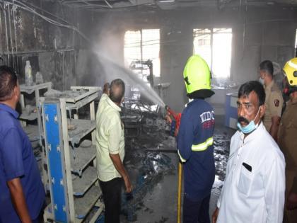 Ahmednagar fire: Four denied bail; Departure to judicial custody | अहमदनगर अग्निकांड: चौघांचा जामीन नामंजूर; न्यायालयीन कोठडीत रवानगी