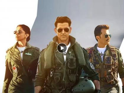The stunning teaser release of Fighter movie released Hrithik Roshan in charming look | 'फायटर' चा थक्क करणारा टीझर रिलीज, एरिअल शॉट्स अन् हृतिकच्या चार्मिंग लूकने वेधलं लक्ष