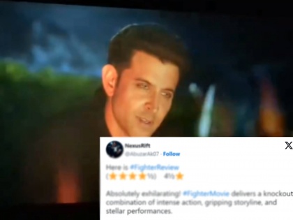 Fighter Movie starring Hrithik Roshan Deepika Padukone read twitter review fans imoressed | 'फायटर' बघून भारावले प्रेक्षक, कसा आहे सिनेमा? ट्विटर रिव्ह्यू आला समोर; हृतिक-दीपिकाने जिंकलं मन
