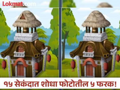 Optical illusion : Can you find 5 differences in this house photo in 15 seconds! | ना ३, ना २ 'या' फोटोत आहेत तब्बल ५ फरक; १५ सेकंदात शोधण्याचं आहे चॅलेंज!