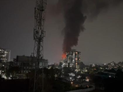 In Pune, there was a massive fire at a factory in Dhairi 8 to 10 cylinder detonations | Video: पुण्यात धायरीतील कारखान्याला भीषण आग; सिलेंडरचे आठ ते दहा वेळा स्फोट