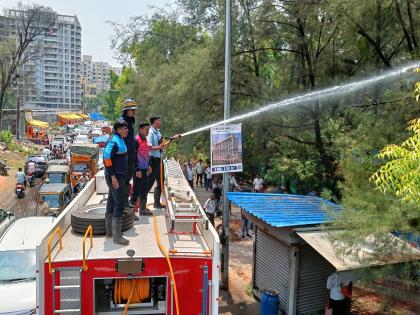 A cylinder burst into fire due to a short circuit in the kitchen of the hotel; Incidents in Pimple Saudagar | हॉटेलमधील किचनमध्ये शाॅर्टसर्किटमुळे आग लागून सिलेंडरचा स्फोट; पिंपळे सौदागरमधील घटना