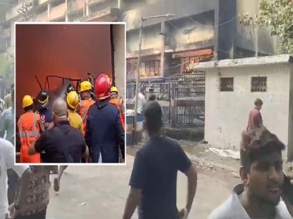 Heavy fire at a chip manufacturing company in Thane, fire brigade vehicles entered | ठाण्यात चिप्स बनवणाऱ्या कंपनीला भीषण आग, अग्निशमन दलाकडून आगीवर नियंत्रण मिळवण्याचे प्रयत्न सुरु