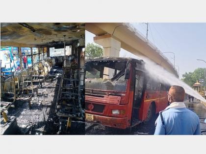 Starbus Caught fire at Reserve Bank Chowk in Nagpur; 35 passengers were briefly rescued | Video : नागपुरात 'बर्निंग बस'चा थरार! थोडक्यात बचावले प्रवासी; दोन महिन्यातील तिसरी घटना