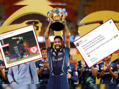 IPL 2022 Final : ‘Fixing’ trends on Twitter after Gujarat Titans win the title in Ahmedabad after beating Rajasthan Royals  | IPL 2022 Final : गुजरात टायटन्सच्या जेतेपदानंतर सोशल मीडियावर सुरू झाला ‘Fixing’ ट्रेंड; पाहा भन्नाट ट्विट्स