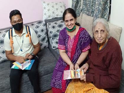 The grandchildren donated the money deposited in the piggy bank for the construction of Ram temple | नातवंडांनी पिगी बँकमध्ये जमलेली रक्कम दिली राम मंदिर उभारणीसाठी