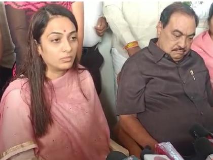 Khadse supporters aggressive in police station area; Rohini Khadse appealed for peace | पोलीस स्टेशन परिसरात खडसे समर्थक आक्रमक; रोहिणी खडसेंनी केले शांततेचे आवाहन