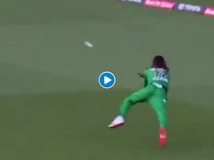 BBL10 : Marcus Stoinis and Ben McDermott put on a T20 batting clinic but the catches from the Andre Fletcher  stole the show, Video | Video : बाबो, हा माणूस आहे की सुपरमॅन?, झेल पाहून तुम्हालाही पडेल हाच प्रश्न!