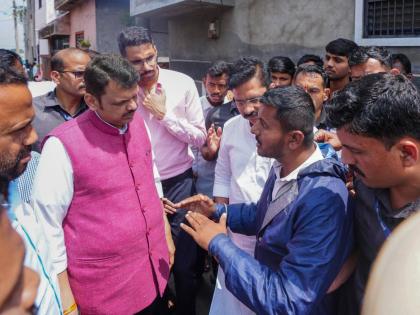 CM Devendra Fadnavis and DCM Ajit Pawar, Eknath Shinde along with the Guardian Minister inspected the damaged areas in various districts of Marathwada Flood | नेते गेले बांधावर! वेदनांच्या महापुरावर आश्वासनांची फुंकर; कुणी हात जोडले, कुणी व्यथा मांडल्या