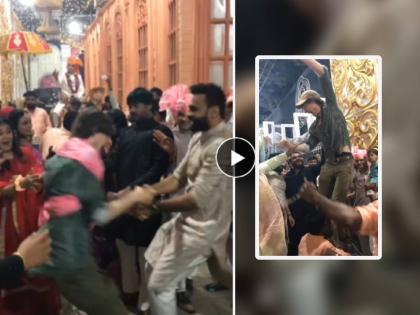 foreigner learns dance steps at Indian wedding video goes viral on social media trending | Trending Viral Video: बेगानी शादी में 'फॉरेनर' दिवाना... कधी फुगडी, तर कधी ढोलवर उभा राहून तुफान डान्स!