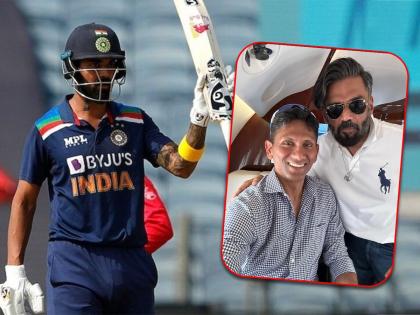  Former Indian cricketer Venkatesh Prasad said that Team India should win the World Cup, KL Rahul should perform well and silence critics like me and he met Bollywood actor Sunil Shetty | भारतानं वर्ल्ड कप जिंकावा, राहुलने चांगल्या धावा करून माझ्यासारख्या टीकाकारांना गप्प करावं - प्रसाद