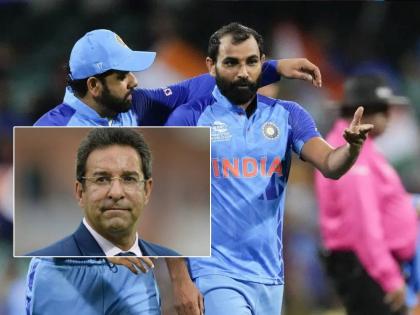 Former Pakistan player wasim akram has commented on the controversy between Shoaib Akhtar and Mohammad Shami  | Wasim Akram On Mohammad Shami:"जखमेवर मीठ चोळणं आता बंद कर", वसीम अक्रमने मोहम्मद शमीला दिला सल्ला