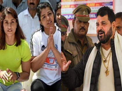  Former president of the Wrestling Federation of India and BJP MP Brijbhushan Sharan Singh has criticized protesting wrestlers Bajrang Punia, Vinesh Phogat and Sakshi Malik   |  "आंदोलक पैलवानांचा खेळ संपला, आता ते निवडणुक लढतील", ब्रिजभूषण यांची बोचरी टीका 