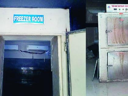 Freezer in Irwin hospital morgue, air conditioner are off; Larvae on corpses | इर्विनच्या शवविच्छेदनगृहातील फ्रीजर, वातानुकूलित यंत्र बंद; मृतदेहांवर अळ्या!