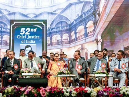 It is a special joy to have the honor of becoming the Chief Justice as the Constitution completes 75 years says Chief Justice | संविधानाची ७५ वर्षं पूर्ण होत असताना सरन्यायाधीश होण्याचा सन्मान मिळाला याचा विशेष आनंद - सरन्यायाधीश It is a special joy to have the honor of becoming the Chief Justice as the Constitution completes 75 years says Chief Justice | संविधानाची ७५ वर्षं पूर्ण होत असताना सरन्यायाधीश होण्याचा सन्मान मिळाला याचा विशेष आनंद - सरन्यायाधीश