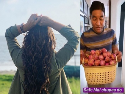 Hina Khan father told her to hide onions in bank locker price hike funny video | बँकेच्या लॉकरमध्ये कांदे लपवून ठेवा, असं सांगताहेत या अभिनेत्रीचे वडील