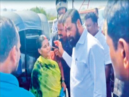 The Chief Minister rushed to help the woman; The woman was taken to the hospital in a police vehicle | त्या महिलेच्या मदतीसाठी मुख्यमंत्री धावले; ताफ्यातील पोलिसांचे वाहन देऊन महिलेला पोहोचवले रुग्णालयात