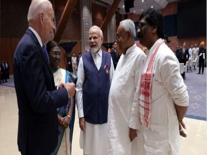 G20 Summit: Modi arranged a meeting between Nitish Kumar and Joe Biden, now this photo is being discussed | मोदींनी घडवली नितीश कुमार आणि बायडन यांची भेट, आता या फोटोची होतेय चर्चा