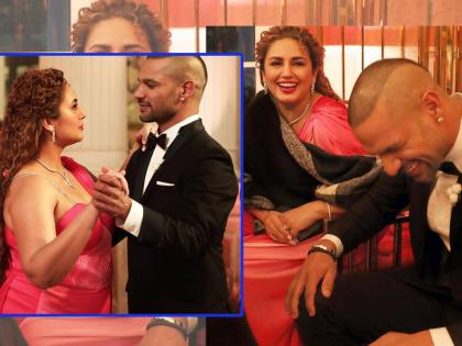 Shikhar Dhawan dances hand-in-hand with Huma Qureshi, Indian Cricketer set for Bollywood debut with Double XL feat, See pics | Shikhar Dhawanचा हुमा कुरेशीच्या हातात हात घालून डान्स; दोघांचा रोमँटिक अंदाज, Photo Viral