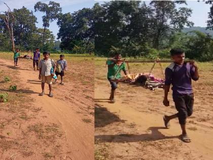 23 km of walking; Female patient of Chhattisgarh in Laheri of Gadchiroli for treatment | 23 किमीची पायपीट; छत्तीसगडची महिला रुग्ण उपचारासाठी गडचिरोलीच्या लाहेरीत