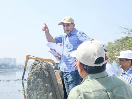 bmc commissioner inspect to water logging areas like powai lake and ward office in mumbai | आयुक्तांचा पाहणी दौऱ्याचा धडाका; पाणी साचणारे सखल भाग, पवई तलाव, वॉर्ड ऑफिसला भेट