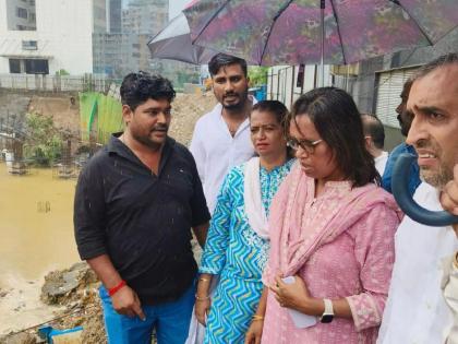 Collusion of officials and builders responsible for landslide disaster in Magathane says Varsha Gaikwad | मागाठाणे येथील भूसख्खलनाच्या दुर्घटनेला अधिकारी आणि बिल्डर यांचे संगनमत कारणीभूत - वर्षा गायकवाड 