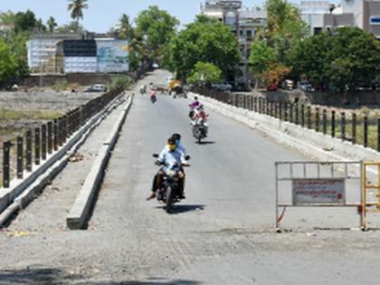 One way traffic starts from Ganpati bridge | गणपती पुलावरुन एकेरी वाहतूक सुरू