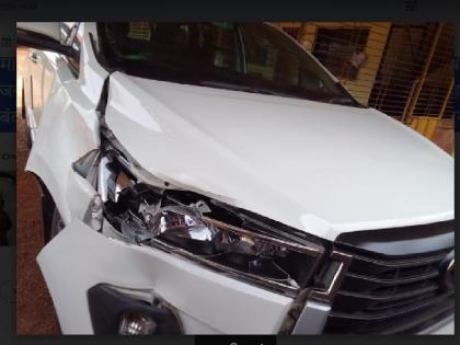 Car accident of former Rajapur MLA Ganpat Kadam | राजापूरचे माजी आमदार गणपत कदम यांच्या गाडीला अपघात