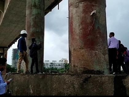 there is crack to gandhari bridge officers checked still closed for vehicles | 'तडा' नाही, हा तर 'काळा कपडा'; गांधारी पुलाची अधिकाऱ्यांकडून पाहणी