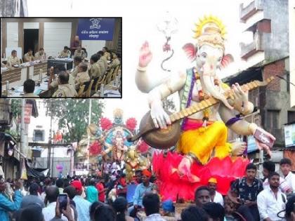Ganeshotsav processions to be stopped at midnight Kolhapur Superintendent of Police's instructions in crime review meeting | गणेशोत्सव मिरवणुका मध्यरात्री बारालाच बंद, कोल्हापूर पोलिस अधीक्षकांची गुन्हे आढावा बैठकीत सूचना