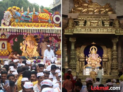 Pune Ganpati Festival Ganpati Bappa Morya Auspicious image of Morya The grand arrival procession of 'Dagdusheth' Ganpati in a grand chariot begins in a devotional atmosphere. | गणपती बाप्पा मोरया...मंगलमूर्ती मोरया...! भक्तीमय वातावरणात 'दगडूशेठ' गणपतीची भव्य रथातून थाटात आगमन मिरवणूकीला सुरुवात Pune Ganpati Festival Ganpati Bappa Morya Auspicious image of Morya The grand arrival procession of 'Dagdusheth' Ganpati in a grand chariot begins in a devotional atmosphere. | गणपती बाप्पा मोरया...मंगलमूर्ती मोरया...! भक्तीमय वातावरणात 'दगडूशेठ' गणपतीची भव्य रथातून थाटात आगमन मिरवणूकीला सुरुवात